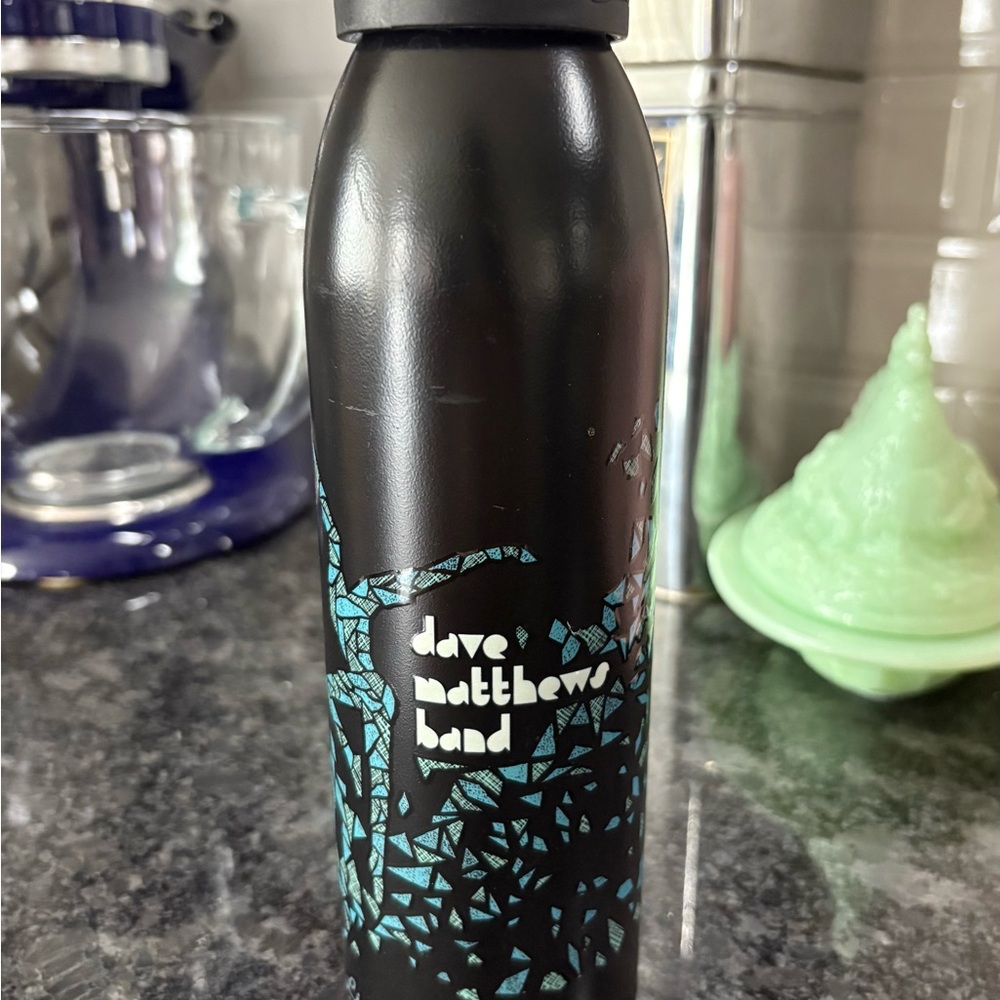 Firedancer Dave Matthews Band Black and Teal Liberty Bottleworks Water Bottle